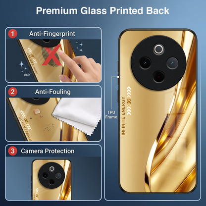 Vivo T4 5G Luxury Infinity Energy Acrylic Glass Back Case