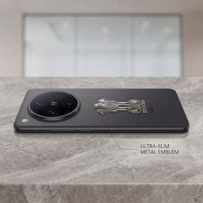 OPPO Find X8 Pro 5G Compatible Satyamev Jayate 3D Metal Emblem Sticker