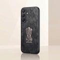 Samsung Galaxy A55 5G Metal Emblem Satyamev Jayate Comfortable Sheepskin Phone Case