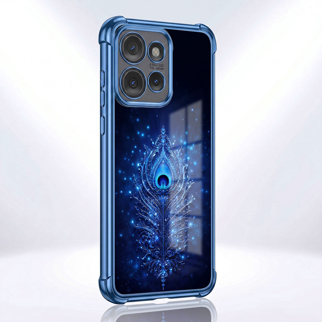 Motorola Edge 50 Neo 5G Premium Peacock Feather Airbags Printed Back Case