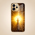 Oppo Reno 15 Pro Mini 5G Golden Maa Lakshmi Gold Electroplated Glass Phone Back Case