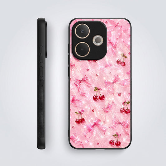 Oppo A5 Pro 5G Pink Cherry Blossom Acrylic Glass Back Case