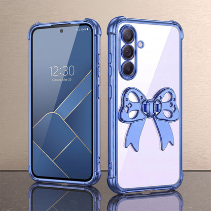 Samsung Galaxy A36 5G Stylish Bow Knot Transparent Shockproof Airbag Phone Case