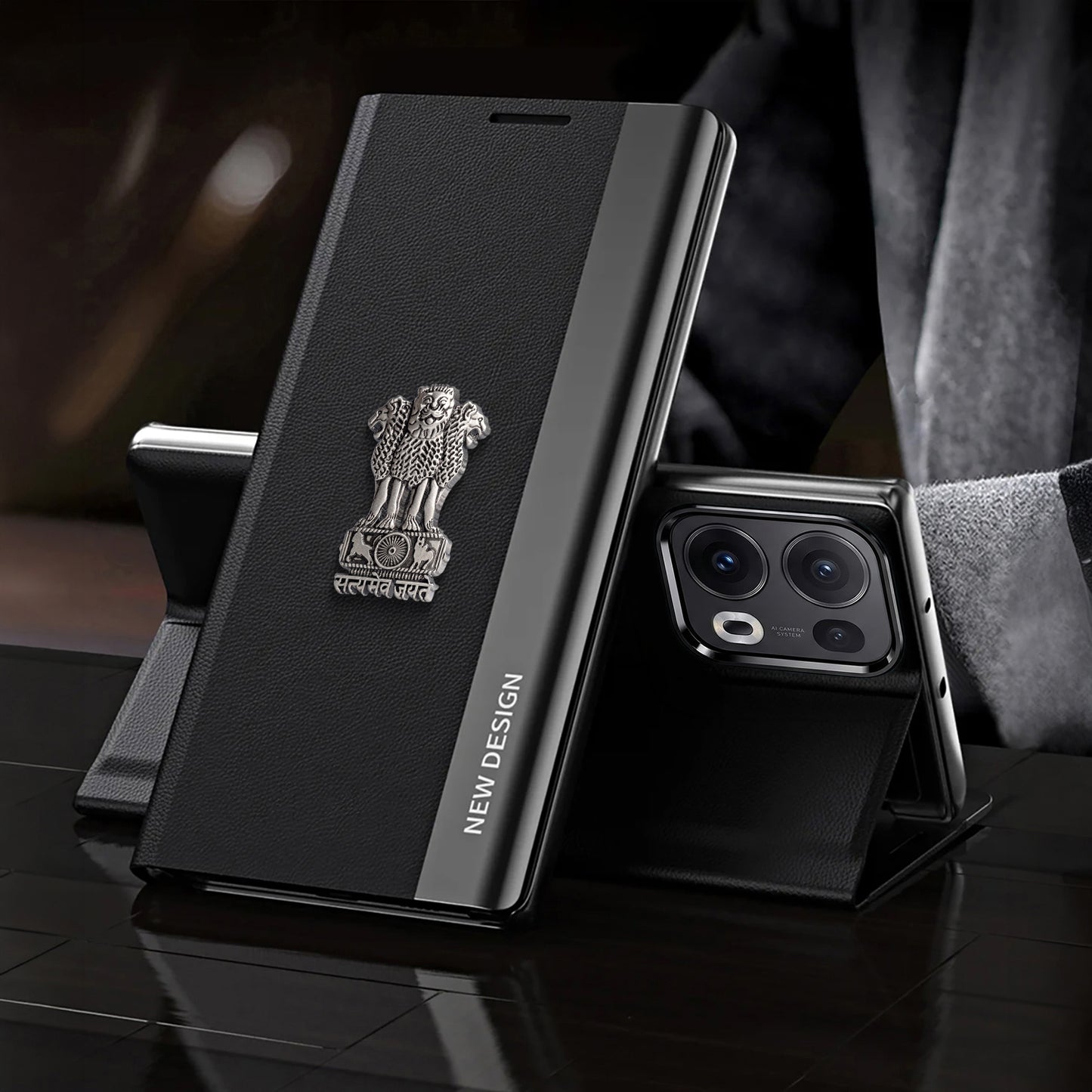 Oppo Reno 13 Pro 5G Satyamev Jayate Flip Leather Case