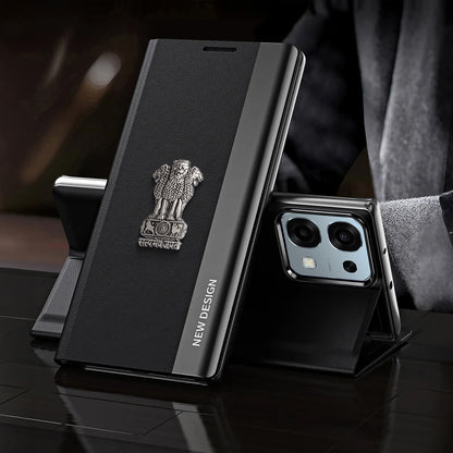 Oppo F31 5G Satyamev Jayate Flip Leather Case