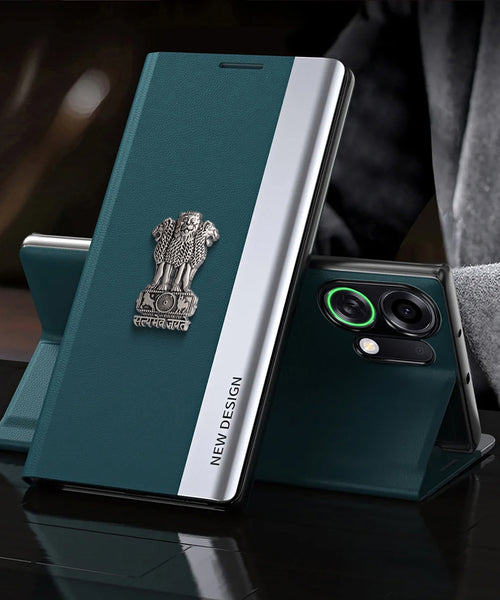 Oppo K13 Turbo 5G Satyamev Jayate Flip Leather Case