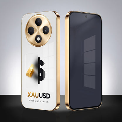 Oppo F27 5G Luxury XAU/USD Gold Electroplated Glass Phone Back Case