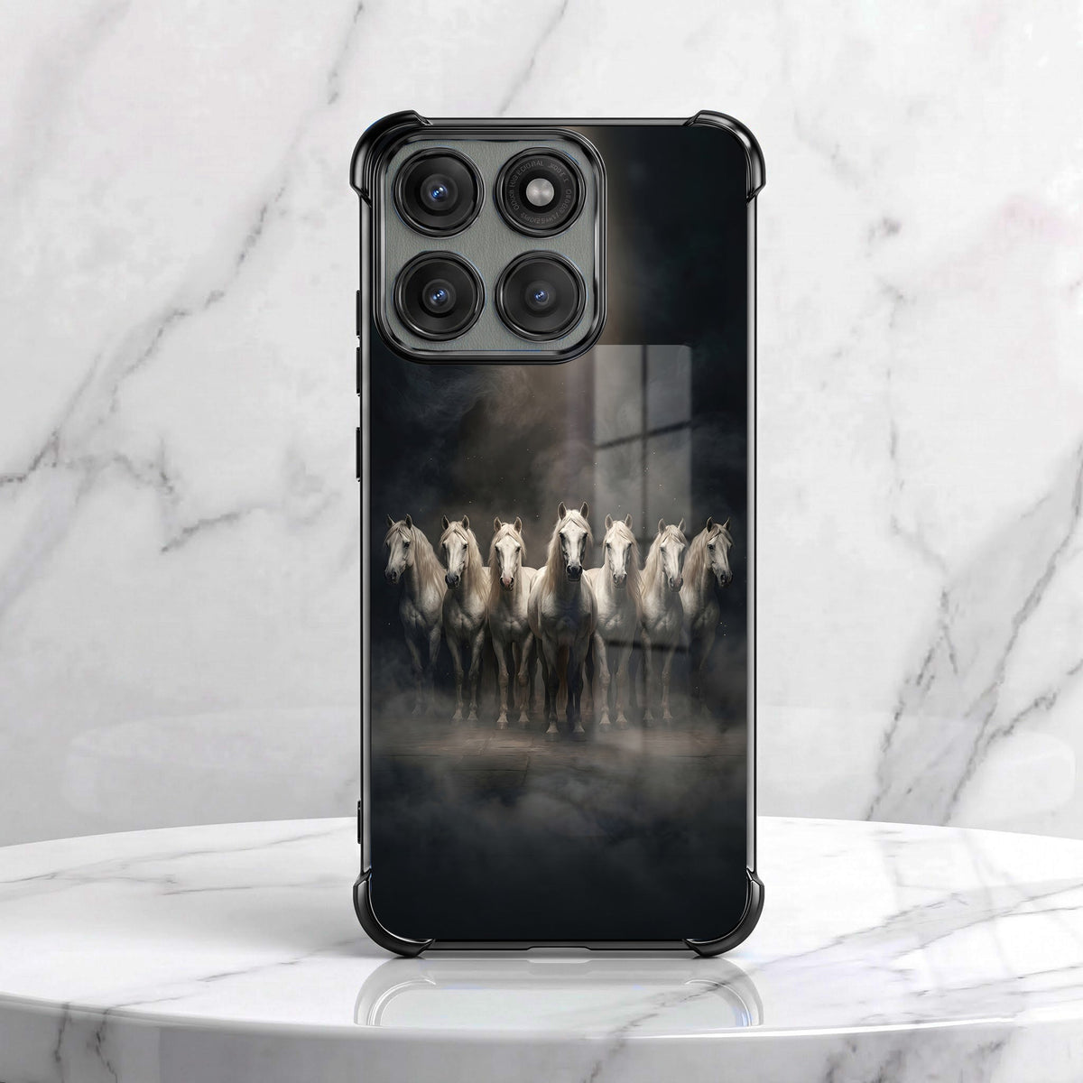 Motorola Edge 60 Pro 5G Running Horses Airbags Printed Back Case