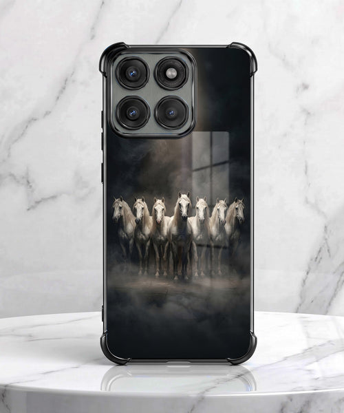 Motorola Edge 60 Pro 5G Running Horses Airbags Printed Back Case