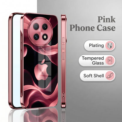 Oppo F29 Pro 5G Luxury Wave Pink Electroplated Glass Phone Back Case