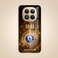Redmi Note 15 SE 5G God’s Plan Evil Eye Gold Electroplated Glass Phone Back Case
