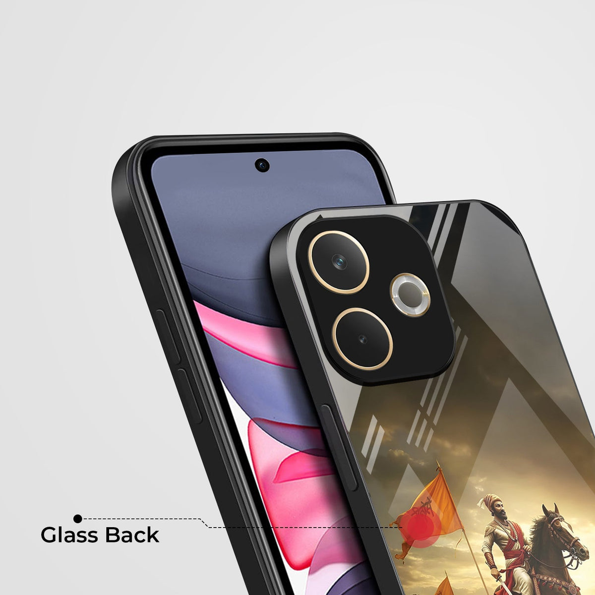 Oppo A5 Pro 5G Premium Acrylic Shockproof Glass Back Case (Battle Glory)