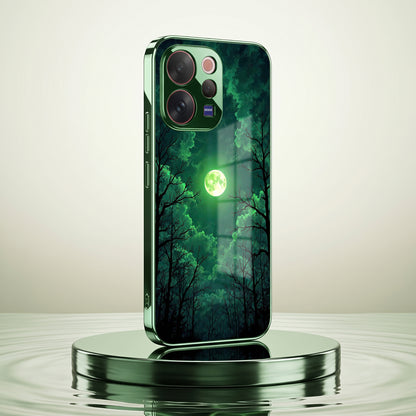 Vivo V70 5G Moonlight Forest Green Electroplated Glass Back Case