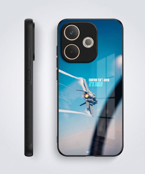 Oppo A5 Pro 5G Fighter Jet Control Acrylic Glass Back Case