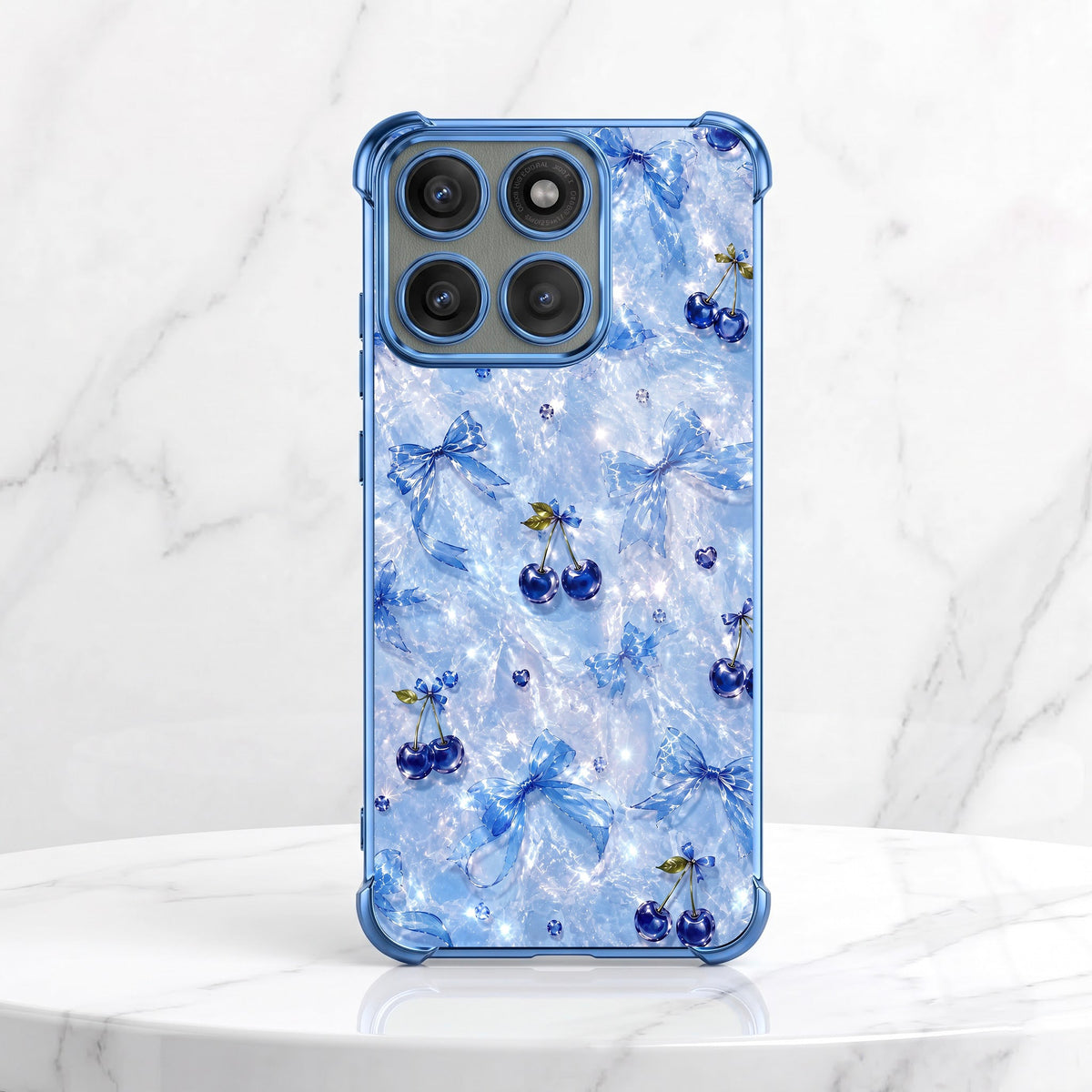 Motorola Edge 60 Pro 5G Blue Cherry Airbags Printed Back Case