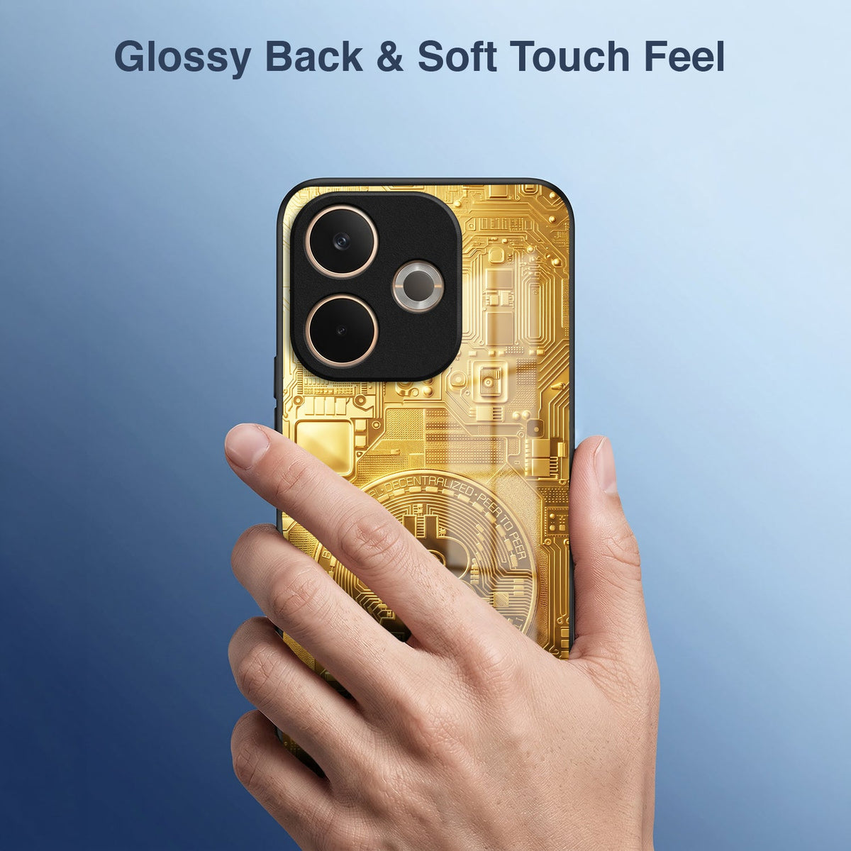 Oppo A5 Pro 5G Bitcoin Acrylic Glass Back Case