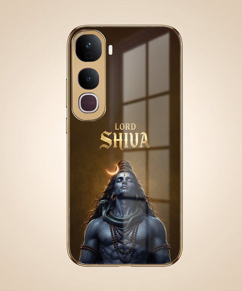 Vivo Y400 Pro Lord Shiva Gold Electroplated Glass Phone Back Case