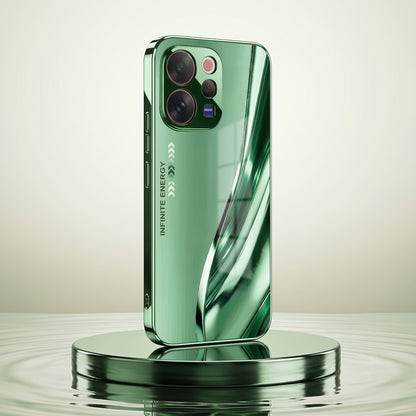 Vivo V70 5G Infinity Energy Green Electroplated Glass Back Case