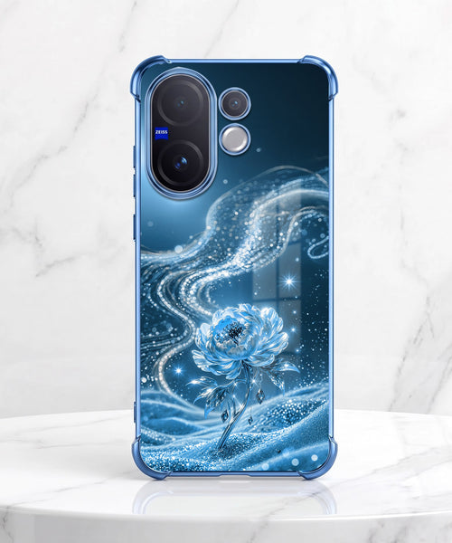 Vivo V60 5G Blue Rose Airbags Printed Back Case