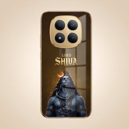 Redmi Note 15 Pro Plus 5G Lord Shiva Gold Electroplated Glass Phone Back Case