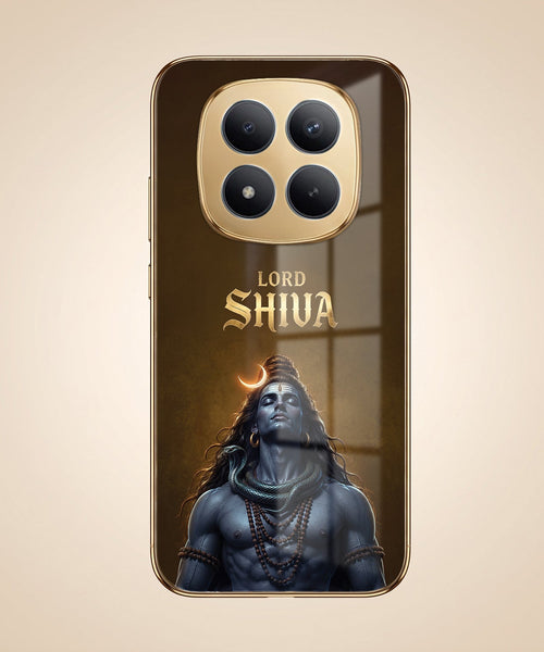 Redmi Note 15 Pro Plus 5G Lord Shiva Gold Electroplated Glass Phone Back Case