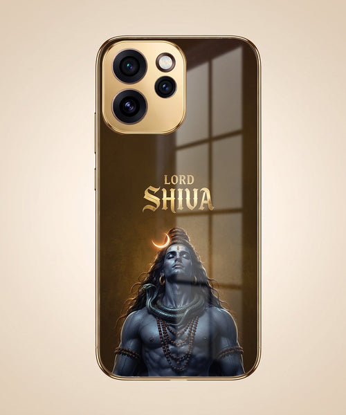 Oppo Reno 15 Pro Mini 5G Lord Shiva Gold Electroplated Glass Phone Back Case