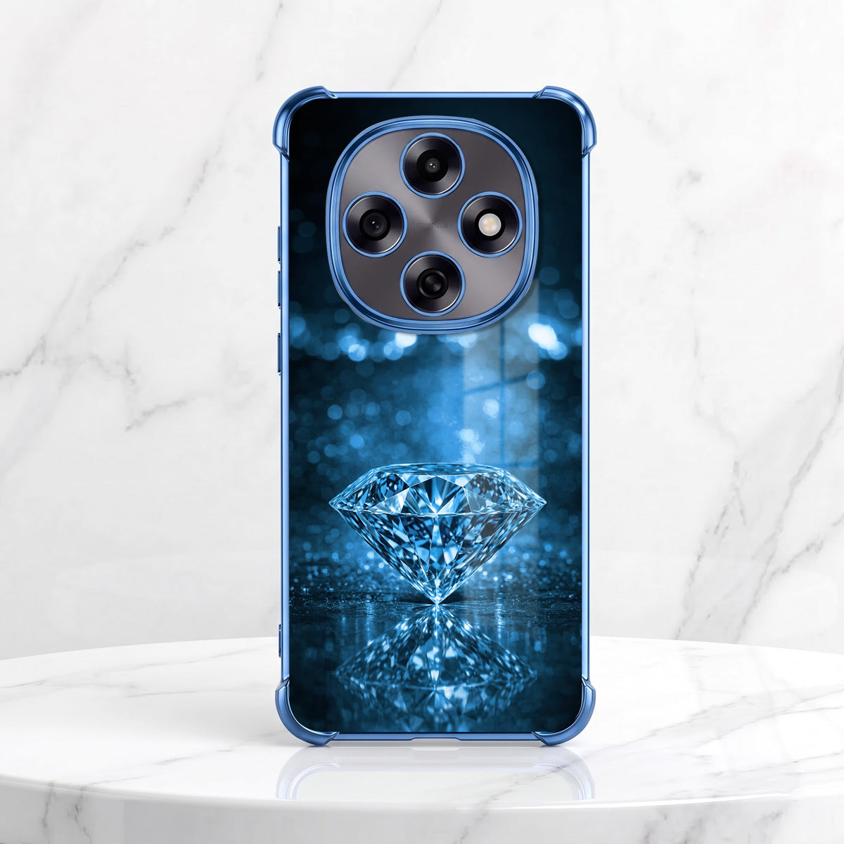 Oppo F31 Pro 5G Blue Diamond Airbags Printed Back Case