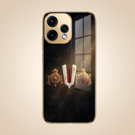 Oppo Reno 15 5G Royal Heritage Edition Gold Electroplated Glass Phone Back Case