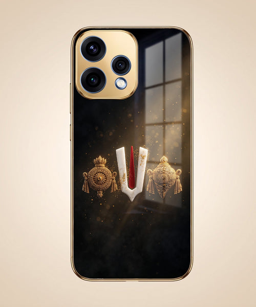 Oppo Reno 15 5G Royal Heritage Edition Gold Electroplated Glass Phone Back Case