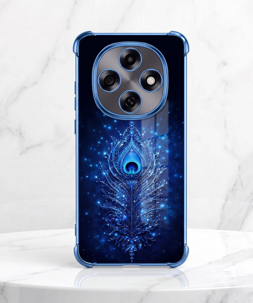 Oppo F31 Pro 5G Premium Peacock Feather Airbags Printed Back Case