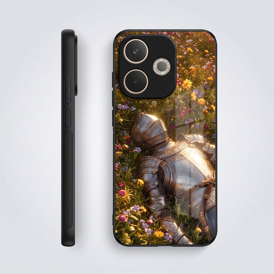 Oppo A5 Pro 5G Armored Knight Acrylic Glass Back Case