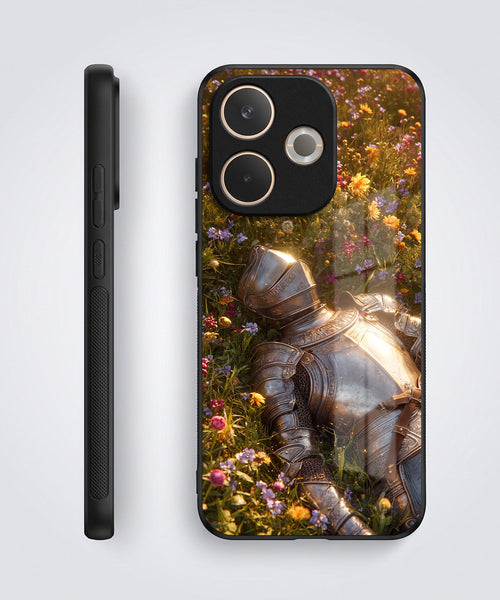 Oppo A5 Pro 5G Armored Knight Acrylic Glass Back Case