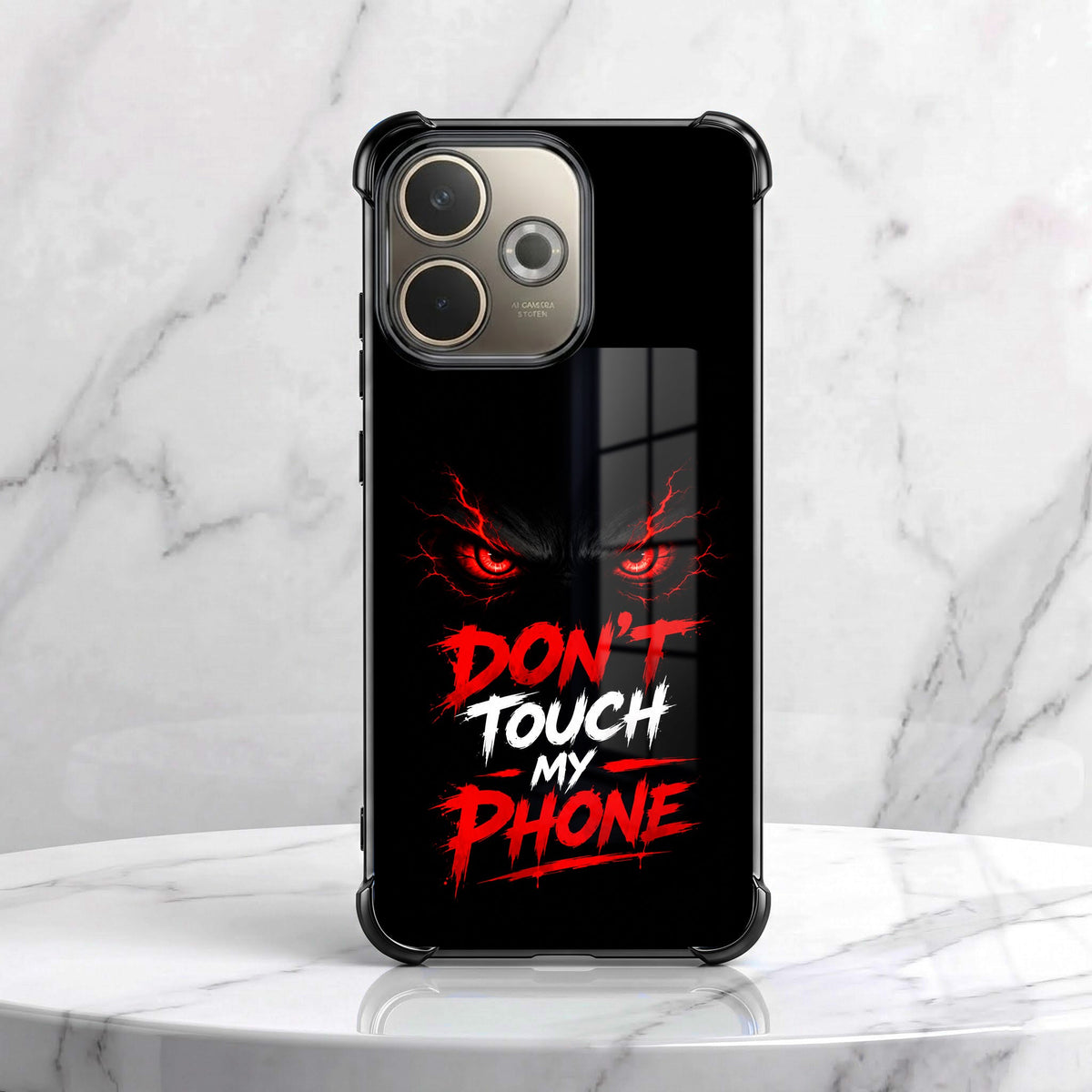 Oppo A5 Pro 5G Don't Touch My Phone Airbags Printed Back Case