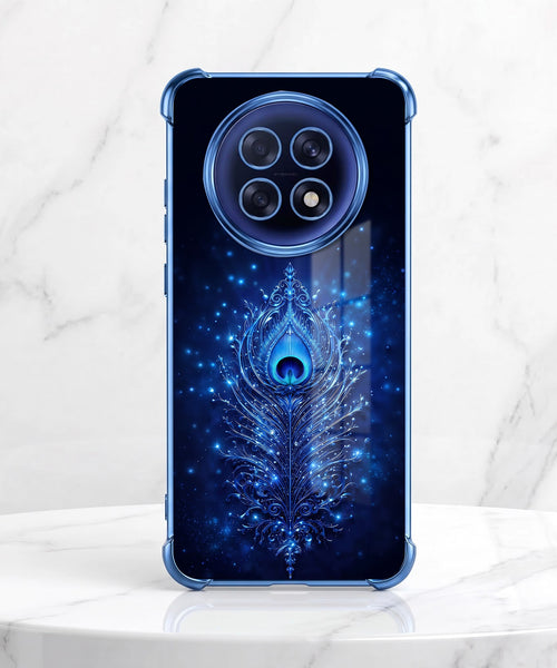 Oppo F31 Pro+ 5G Premium Peacock Feather Airbags Printed Back Case