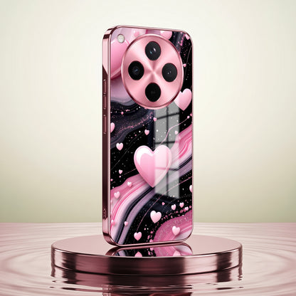 Oppo Find X8 5G Love Sparkle Pink Electroplated Glass Phone Back Case