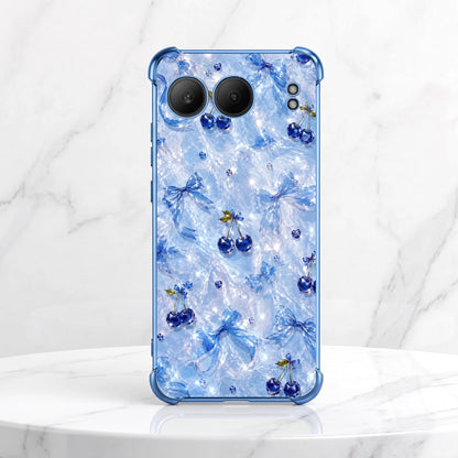 One Plus Nord 4 5G Blue Cherry Airbags Printed Back Case