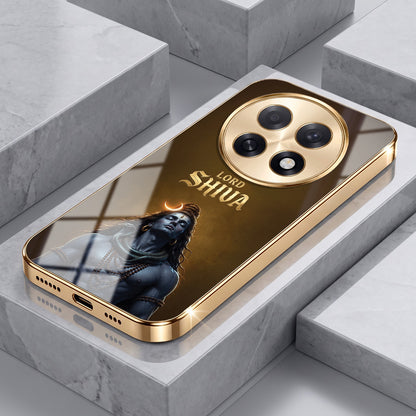 Oppo F31 Pro+ 5G Lord Shiva Gold Electroplated Glass Phone Back Case