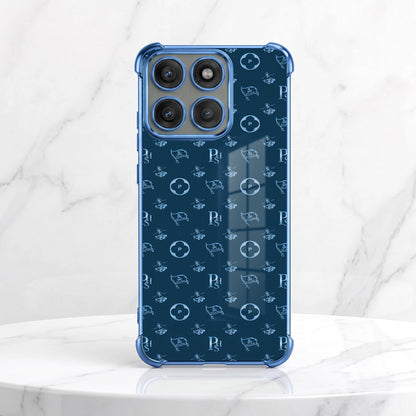 Motorola Edge 60 Pro 5G Luxury Monogram Blue Airbags Printed Back Case