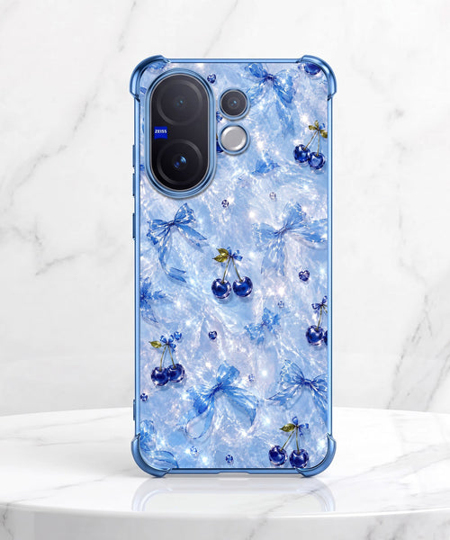 Vivo V60 5G Blue Cherry Airbags Printed Back Case