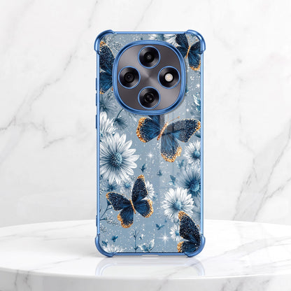 Oppo F31 Pro 5G Blue Butterfly Floral Airbags Printed Back Case