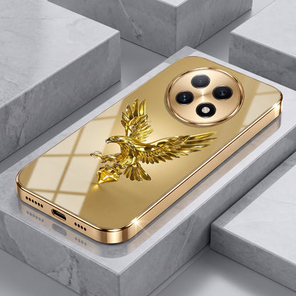 Oppo F29 Pro 5G Golden Eagle Gold Electroplated Glass Phone Back Case