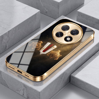 Oppo F31 Pro+ 5G Royal Heritage Edition Gold Electroplated Glass Phone Back Case