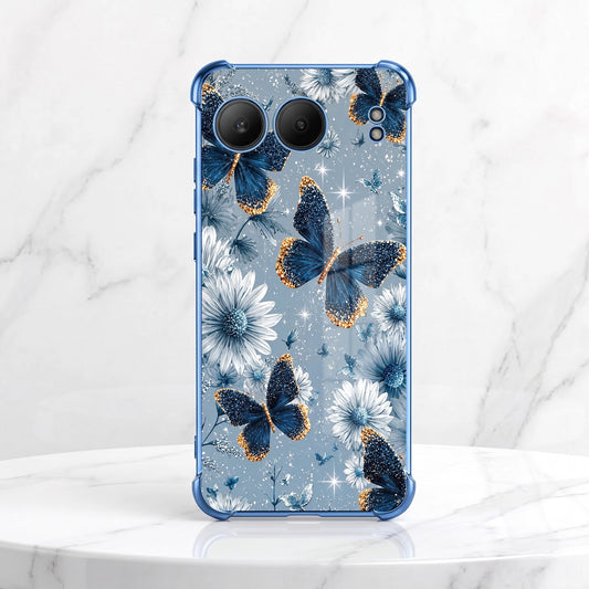 One Plus Nord 4 5G Blue Butterfly Floral Airbags Printed Back Case