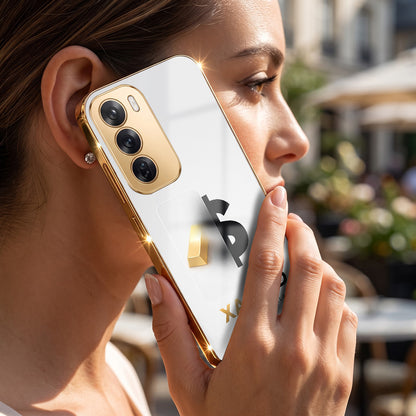 Oppo Reno 12 Pro 5G Luxury XAU/USD Gold Electroplated Glass Phone Back Case