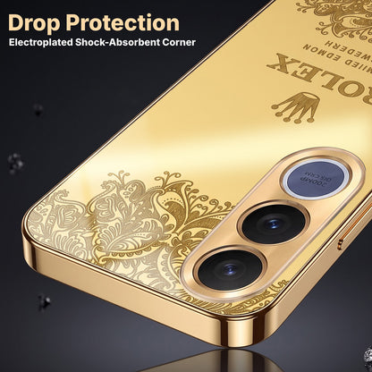Vivo V70 FE 5G Rolex Crown Gold Electroplated Glass Phone Back Case