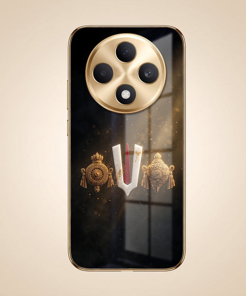 Oppo F27 5G Royal Heritage Edition Gold Electroplated Glass Phone Back Case