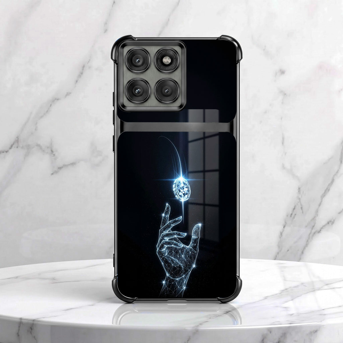 Motorola Edge 60 Pro 5G Cosmic Energy Dual-Tone Transparent Airbags Case