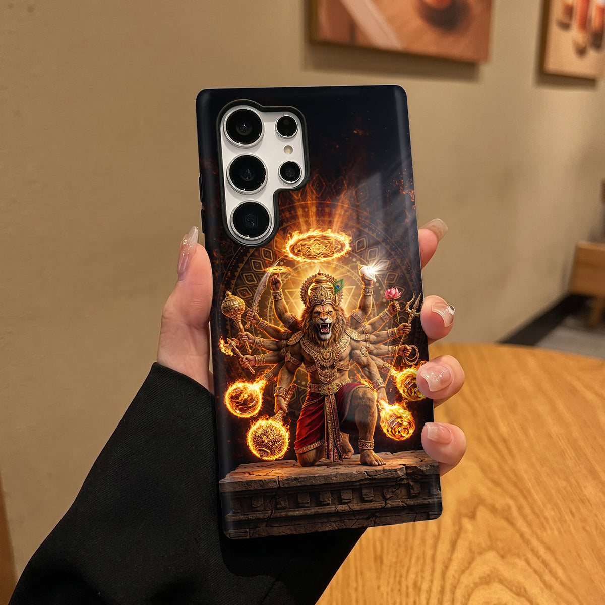 Samsung Galaxy S24 Ultra 5G Lord Narasimha Protective Cases