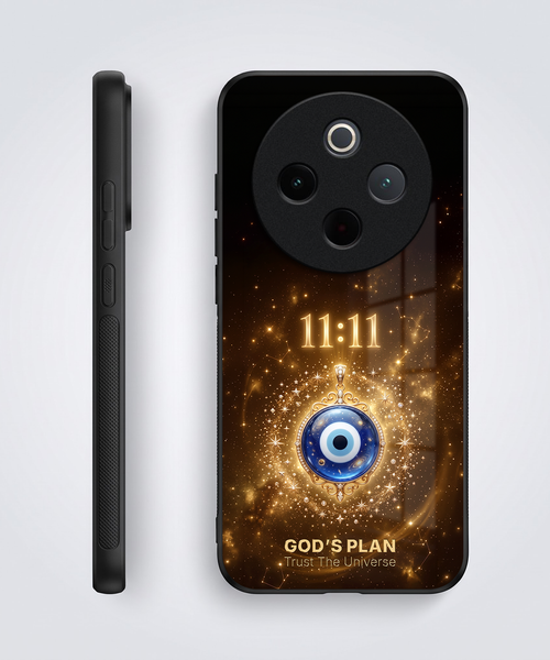 Vivo T4 5G God’s Plan Evil Eye Acrylic Glass Back Case