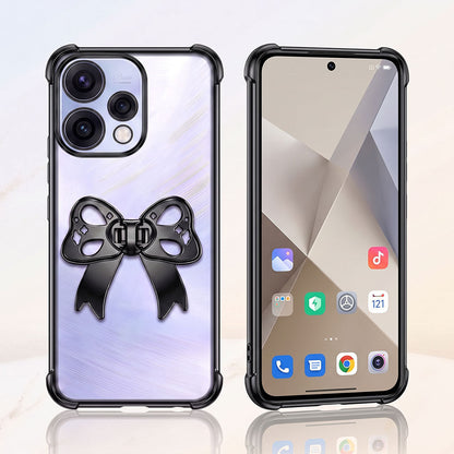 Oppo Reno 15 5G Stylish Bow Knot Transparent Shockproof Airbag Phone Case